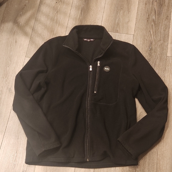 Michael Kors Black Fleece Jacket - Picture 1 of 7